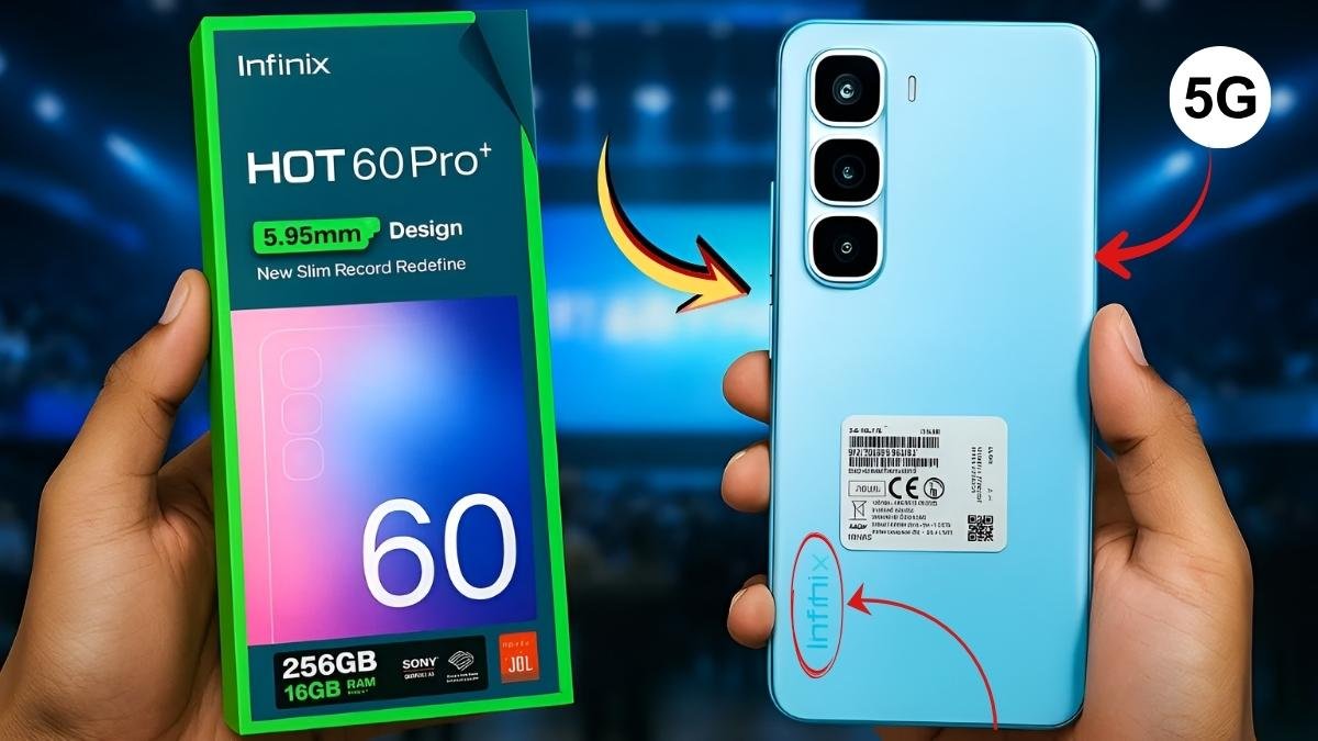 Infinix Hot 60 Pro+ Launched 500MP Camera 155W Fast Charging & 210Hz Display at ₹18,999