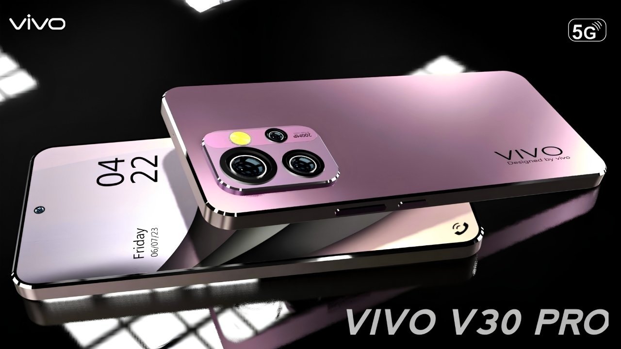 Vivo V30 Pro 5G – Stylish Purple Smartphone with Curved Display, Triple Rear Camera & Premium Flagship Performance Experience